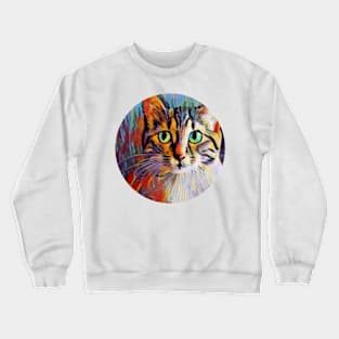 Fluffy floppy cat Crewneck Sweatshirt